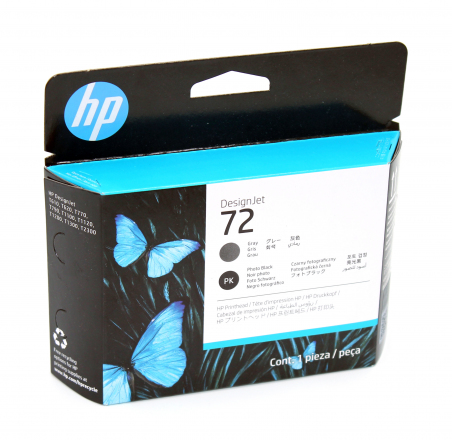 C9380A Печатающая головка HP 72 (серая и черная) DJ T610/1100/1200/1300/2300